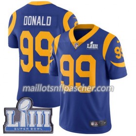 Maillot Los Angeles Rams Aaron Donald 99 Nike Royal 2019 Super Bowl LIII - Homme
